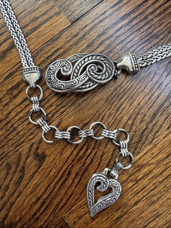 Vintage BRIGHTON BALI SILVER CHAIN BELT!